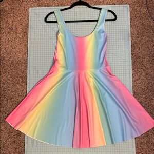 Blackmilk Rainbow Skater Dress Ice cream